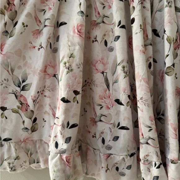 🌸Floral Hummingbird Girls' Bamboo Twirl Dress - Picture 6 of 7